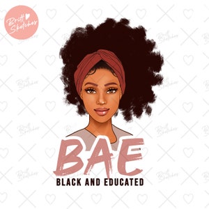 Sublimación de la mujer negra PNG, BAE Chica linda negra y educada con afro, empoderamiento femenino, niña, derechos de la mujer, descarga instantánea digital