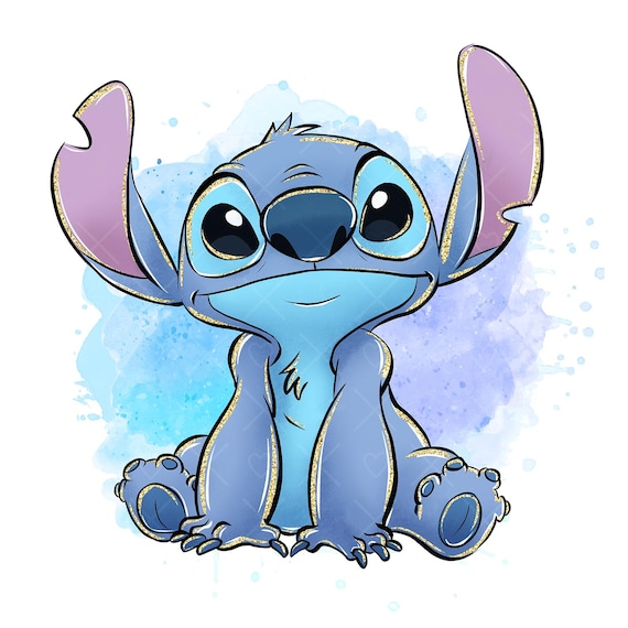 スティッチ クリップアート、スティッチ PNG、座っているスティッチ
