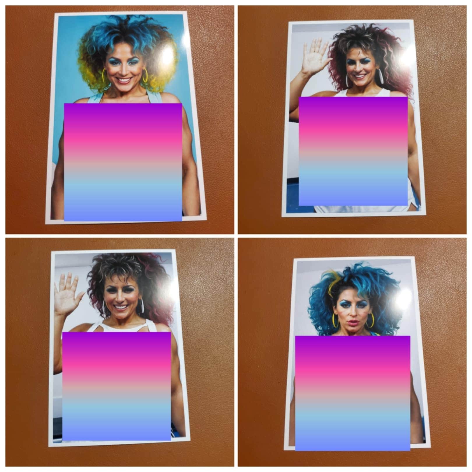 4 Mature Glossy 4x6's of this Very Lovely Beauty, Fine Fashion Topless Art Photography