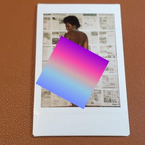 Mature Elegant Beauty Instax Mini Topless Fine Art Photography