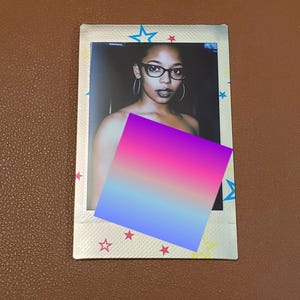 Mature Elegant Beauty Instax Mini Topless Fine Art Photography