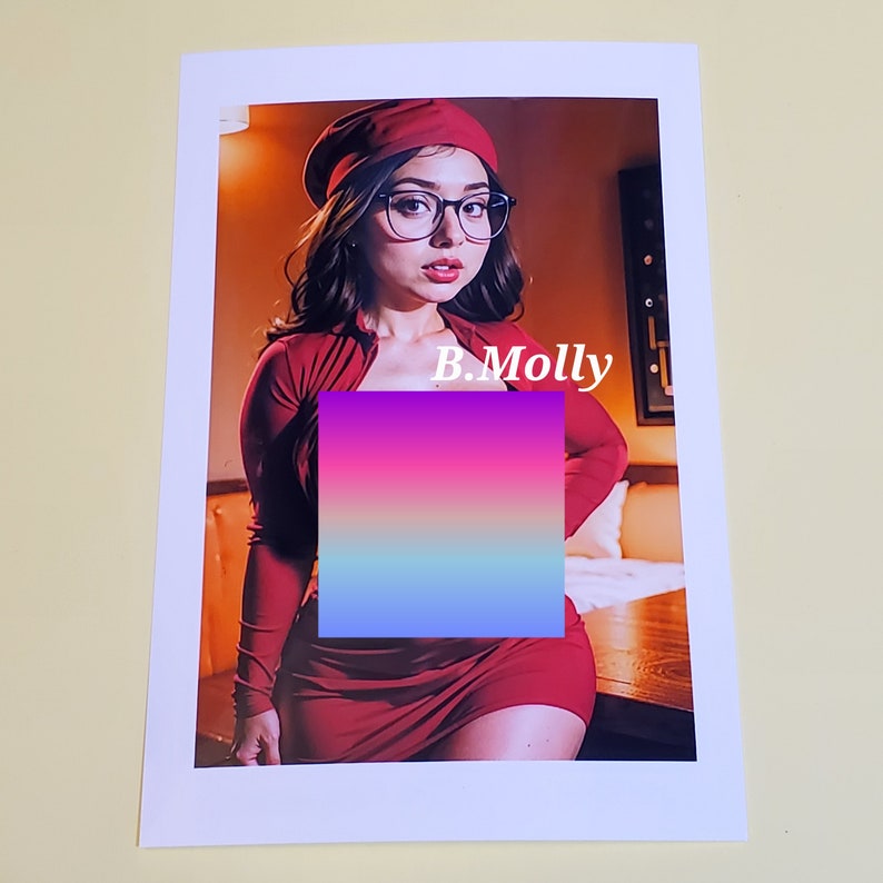 Pop Art Topless Nude Fan Art Fashion Pose - Etsy