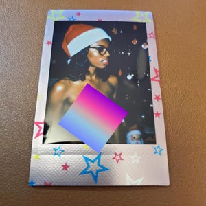 Mature Elegant Beauty Instax Mini Topless Fine Art Photography