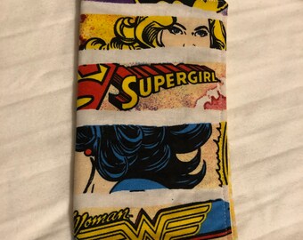 Superhero check book cover