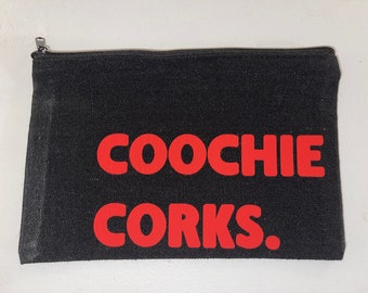 Coochie corks zipper bag