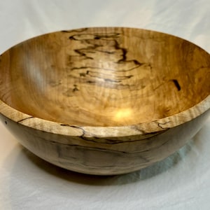 Hand Turned Red Maple Bowl
