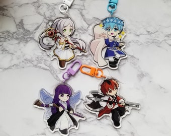 Charm Keychain Frieren Fern Stark Himmel Double Sided Acrylic (3&quot;)