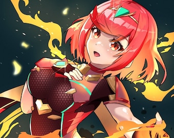 ゼノブレイド2 - ピュラとミスラ - ポスター 13x19 - Etsy 日本