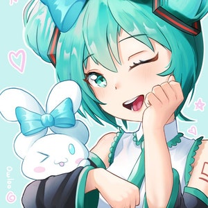 Hatsune Miku x Cinnamon Print (11x17)