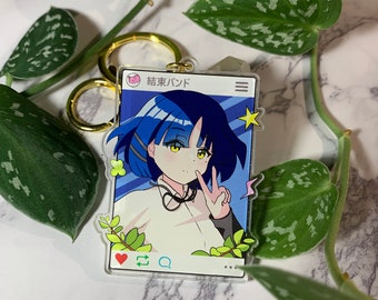 Keychain Charm Bocchi the Rock! Ryo Yamada Acrylic Double-Sided (2.5&quot;)