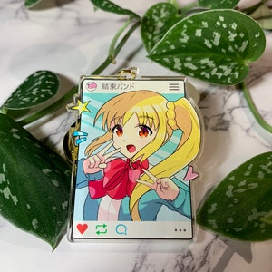 Charm Schlüsselanhänger Bocchi the Rock Nijika Ijichi Acryl doppelseitig (6,5 cm)