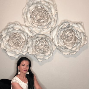 Oversized Flowers, wall Flowers, Foam flowers, flower backdrop, large peony, Giant Foam flower, Floral Home Wall decor
