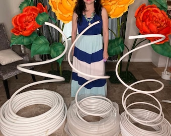 Flexible pipe for giant stems, Various thicknesses, Bendable PVC Pipe for free standing flowers, Bend Pipe PVC,
