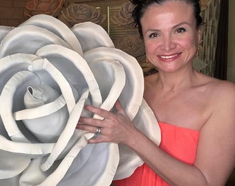 Giant Foam Rose: Wedding Stage Flower Backdrop Decor
