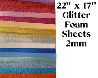 Large Eva Foam Sheet, Eva Glitter Foam, Craft Glitter Sheets, Glitter Foam for Arts and Crafts, Cosplay Glitter Foam, DIY Glitter Paper