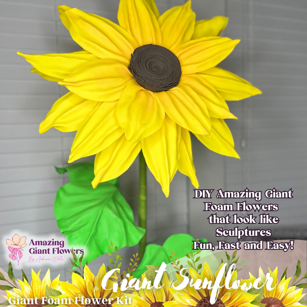 Giant Flower Kits, Giant Sunflowers, Large Foam Flower Kits, Adult Kits