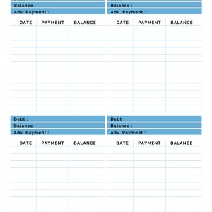 Debt Tracker Editable,  Debt Payoff Tracker,  Debt snowball,  Debt Tracker, Dave Ramsey,  Debt Payments