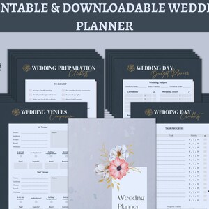 Wedding Planner Printable | Printable Wedding Planner Pages | Wedding Plan Bundle | Wedding Planning Book | Wedding Planner