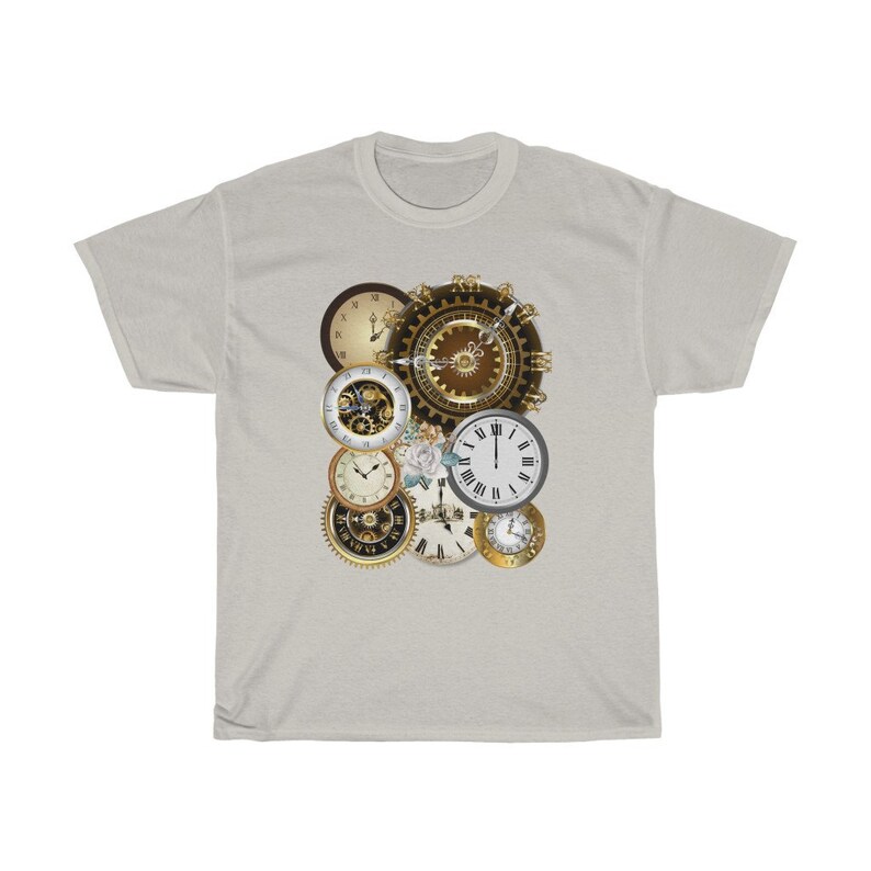 Clock Tshirt Display of Clocks Tshirt Unisex Heavy Etsy