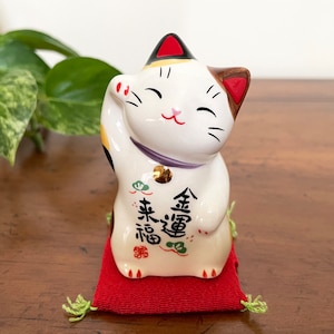 Japanese Lucky Cat Statue Maneki Neko, Beckoning Waving Cat For Happiness and Good Luck, Feng Shui Cat, Good Fortune, Japan Kawaii Gifts 43