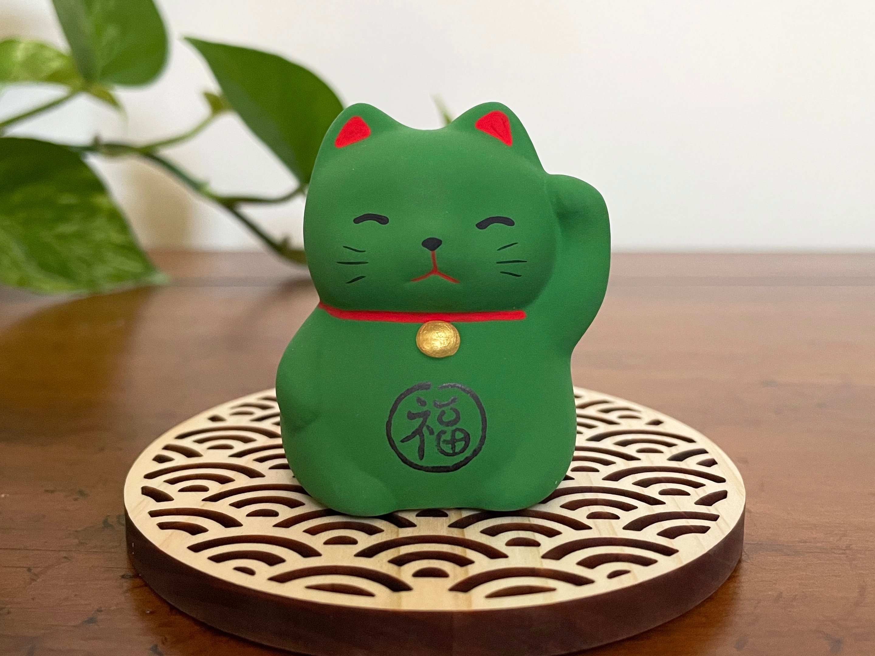 さかな　招き猫　青海波模様　リペアー品　陶器　置物　mr26 71BJAikbxdL._UF350,350_QL50_.jpg