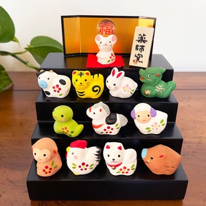 Set of Zodiac Figurines, 12 Animals Miniatures Figurine, Chinese
