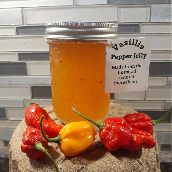 Homemade Hot Pepper Jelly 8 oz.