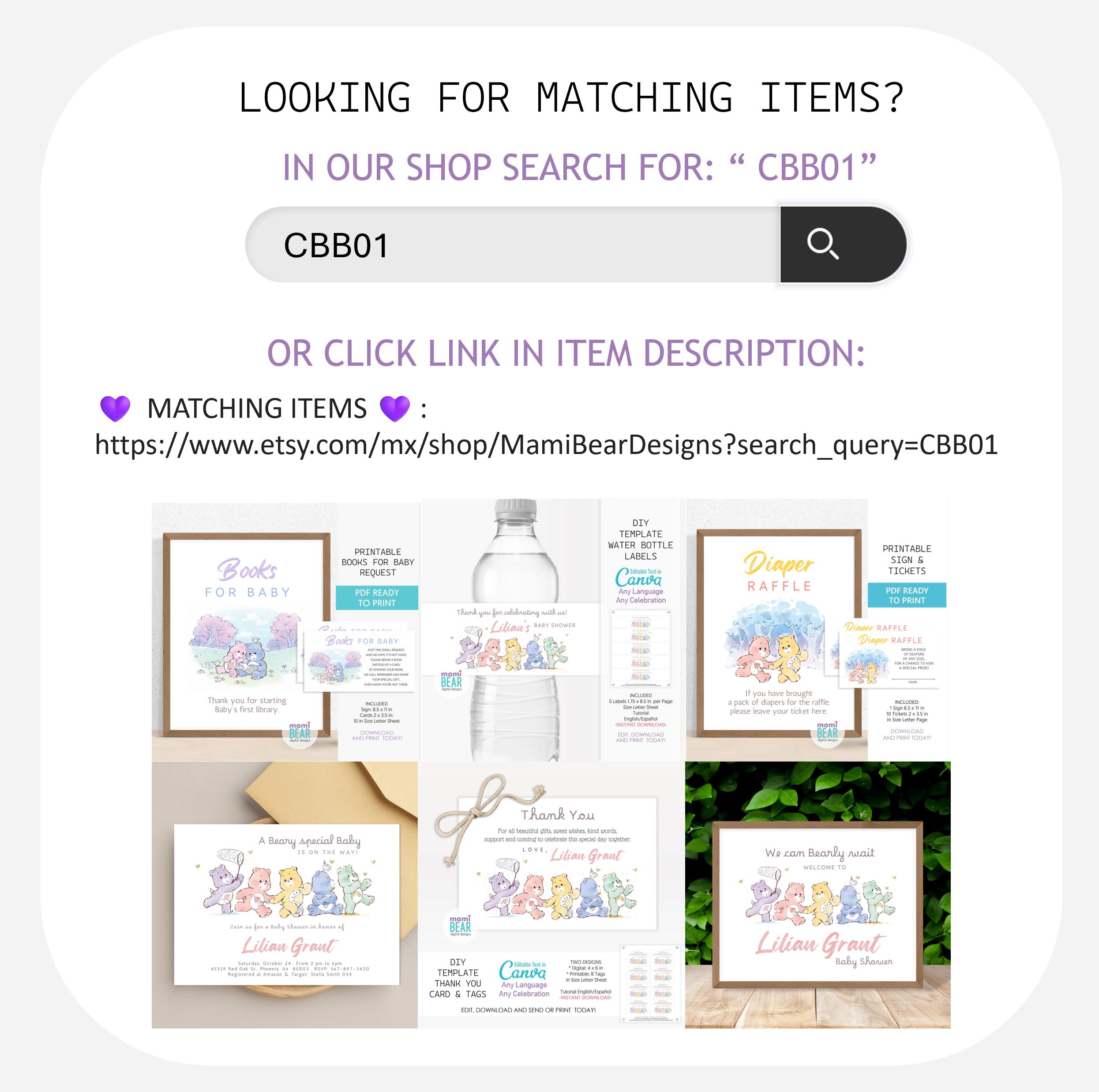 Cute Bears Diaper Raffle Sign & Tickets . Printable Mom to Be ...