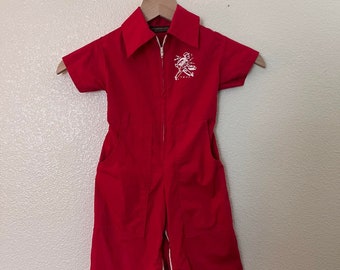 Rockabilly Retro Toddler Mechanic Suit 12 Mos.