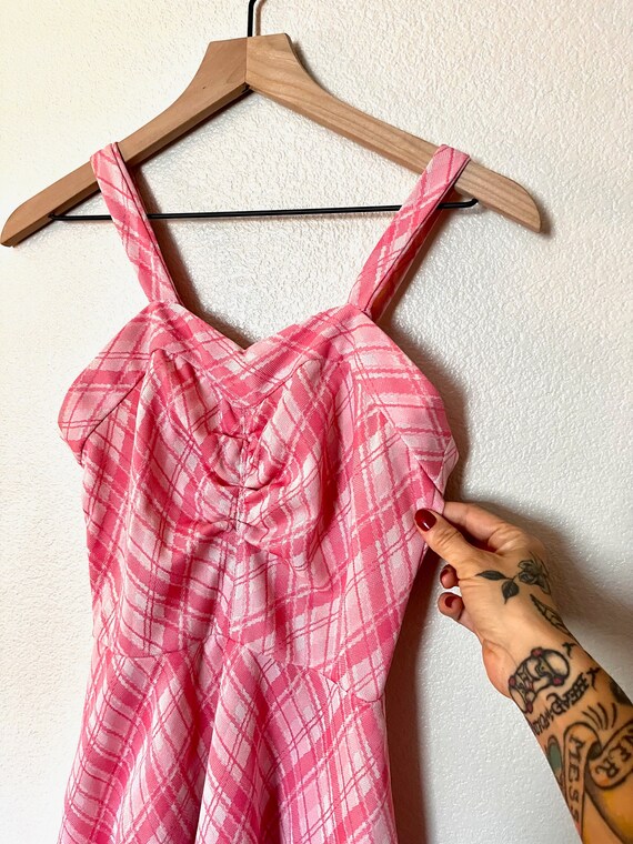 1970's homemade pink girly dress - image 3