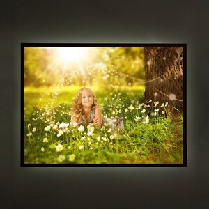 LED Light Box Frame.  Send Your Photo, Poster Snap Frame. WITH Print! Art Poster or Your Photo