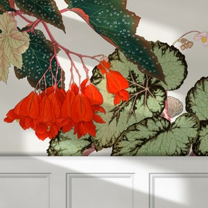 Japanese Art, Mural, Wallpaper, Wall Décor, Peel and Stick or Traditional Wallpaper, Japanese Art, Commercial Grade