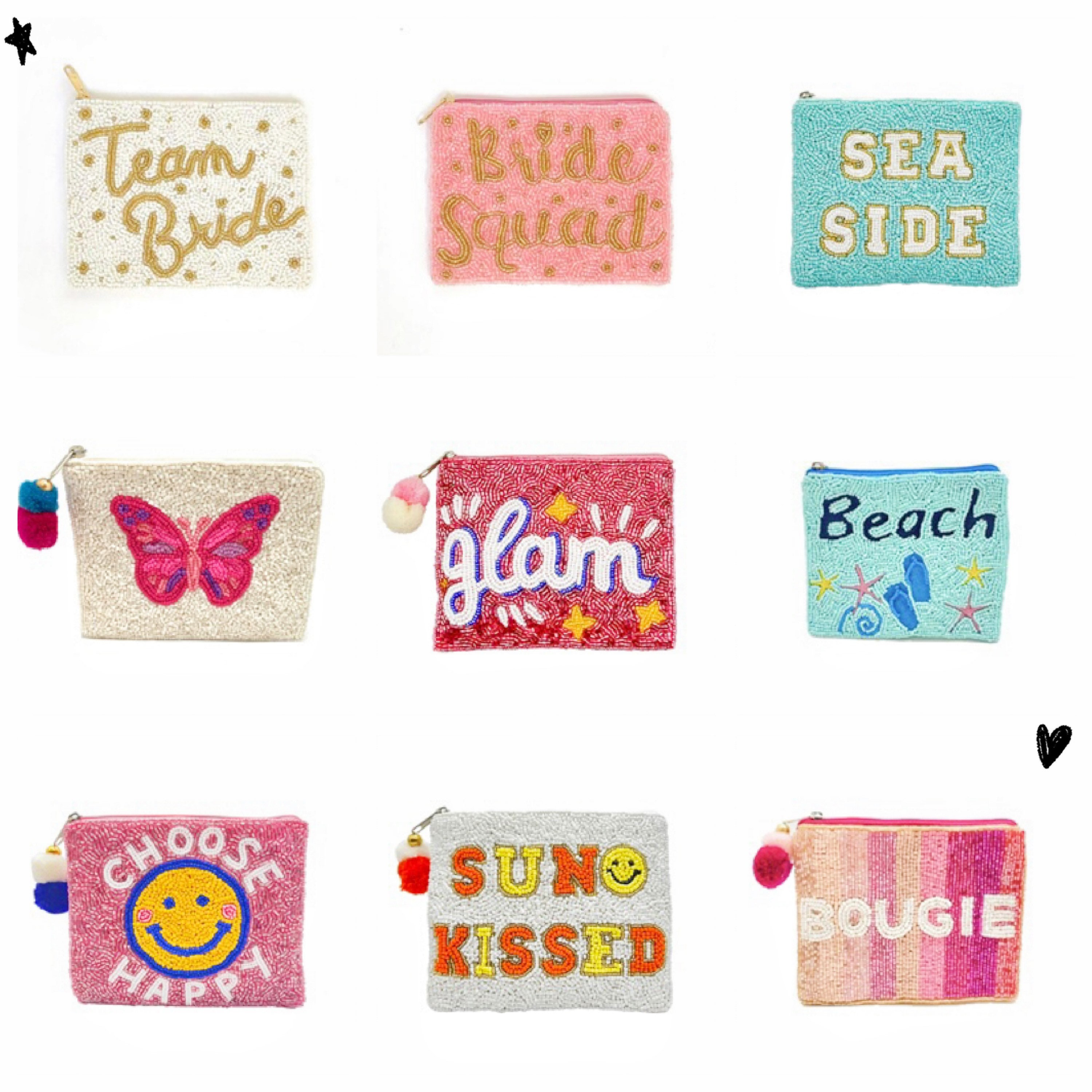 Beaded Coin Purse Etsy