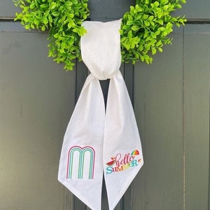 Hello Summer Wreath Sash