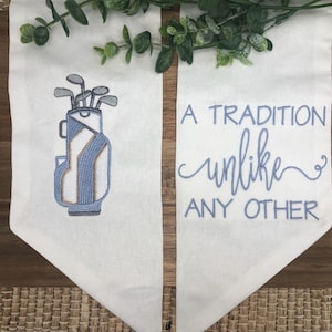 Golf Bag Wreath Sash