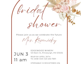 Bridal Shower Invite Template