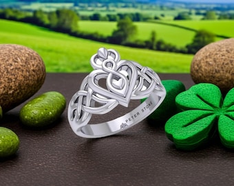 Eternal Love Goddess Sterling Silver Ring, size 7