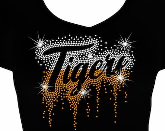 Tigers Rhinestone Mega Bling Shirt