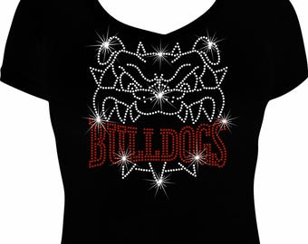 Bulldogs Rhinestone Mega Bling Shirt