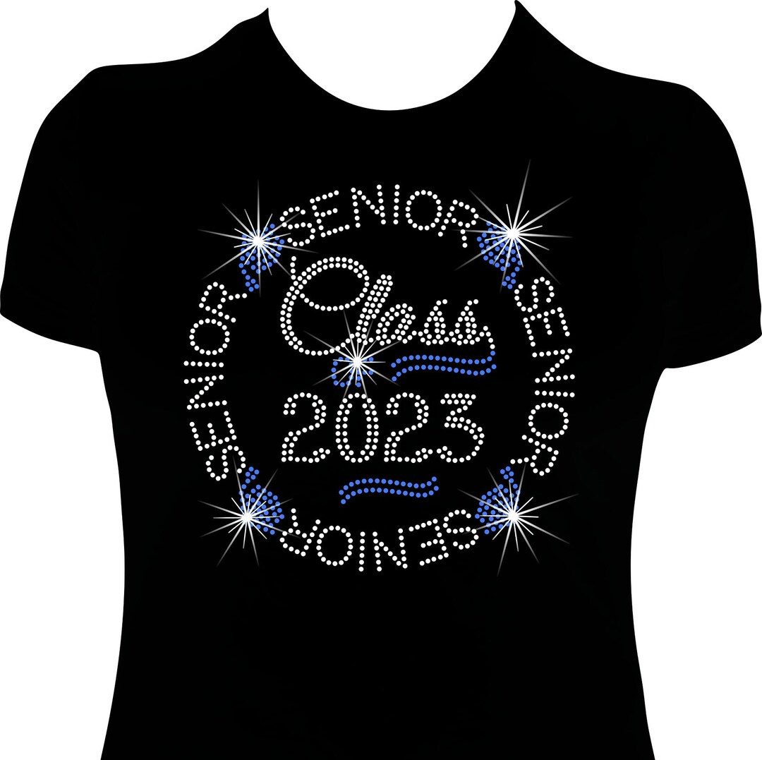 Grad Class of Rhinestone Mega Bling Shirt - Etsy
