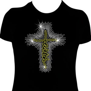 Faith Rhinestone Mega Bling Shirt