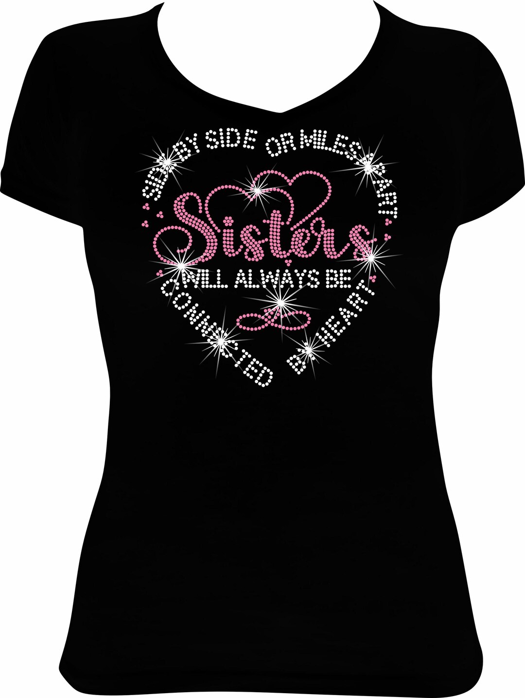 Sisters Rhinestone Mega Bling Shirt - Etsy