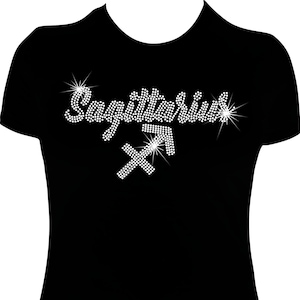 Zodiac Sagittarius Birthday Rhinestone Mega Bling Shirt