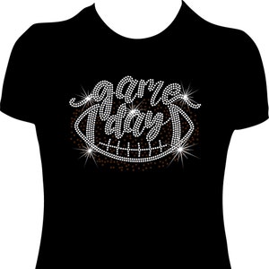 Game Day Football Rhinestone Mega Bling Shirt