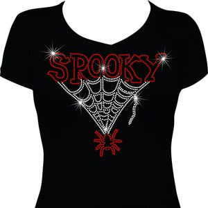 Halloween Spooky Rhinestone Mega Bling  Shirt