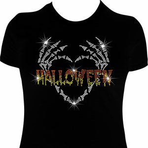 Love Halloween Rhinestone Mega Bling  Shirt