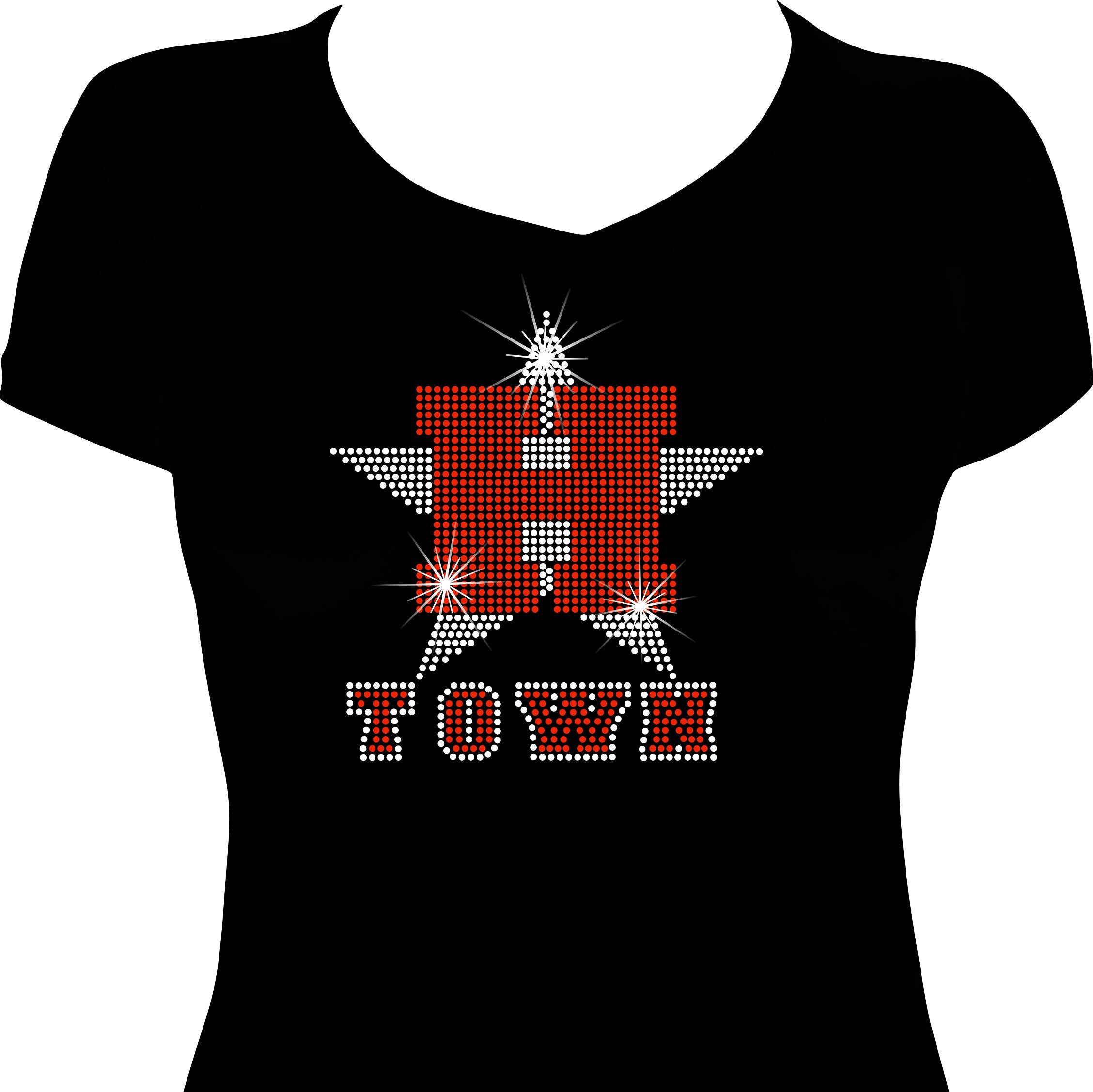 Bedazzled top texans jersey
