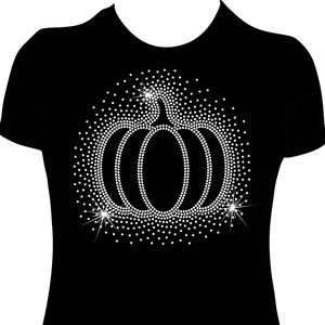 Pumpkin Rhinestone Mega Bling  Shirt