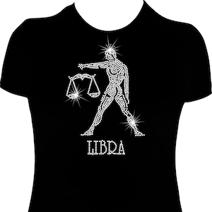 Zodiac Libra 2 Birthday Rhinestone Mega Bling Shirt