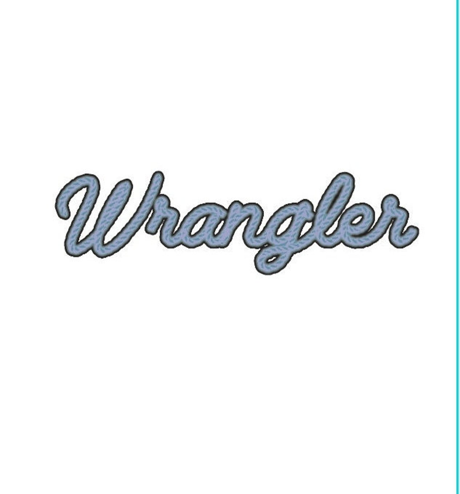 Wrangler Png Blue Wrangler Rope Png Rope Font | Etsy UK